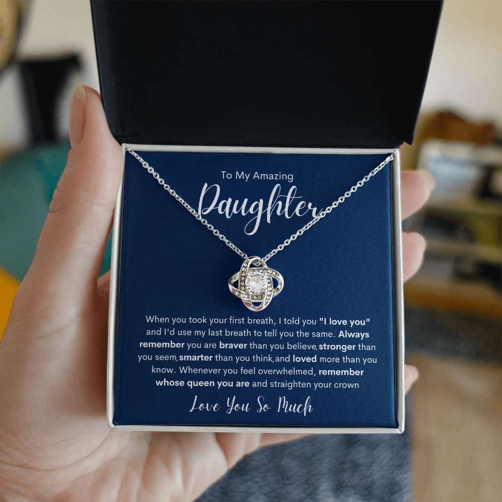 To My Amazing Daughter | Love Knot Necklace